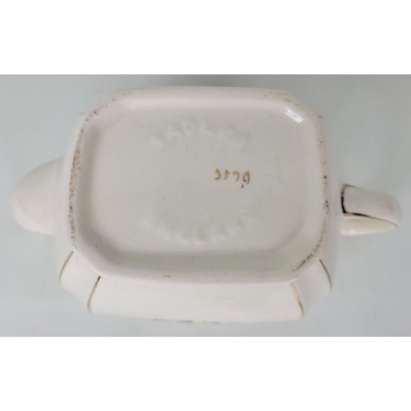 Vintage‎ Sadler England Cube Teapot Yellow Roses w. Gold Trim - Picture 14 of 15